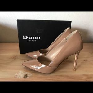 Worn Once! Dune London “Wished” Nude Patent Heel